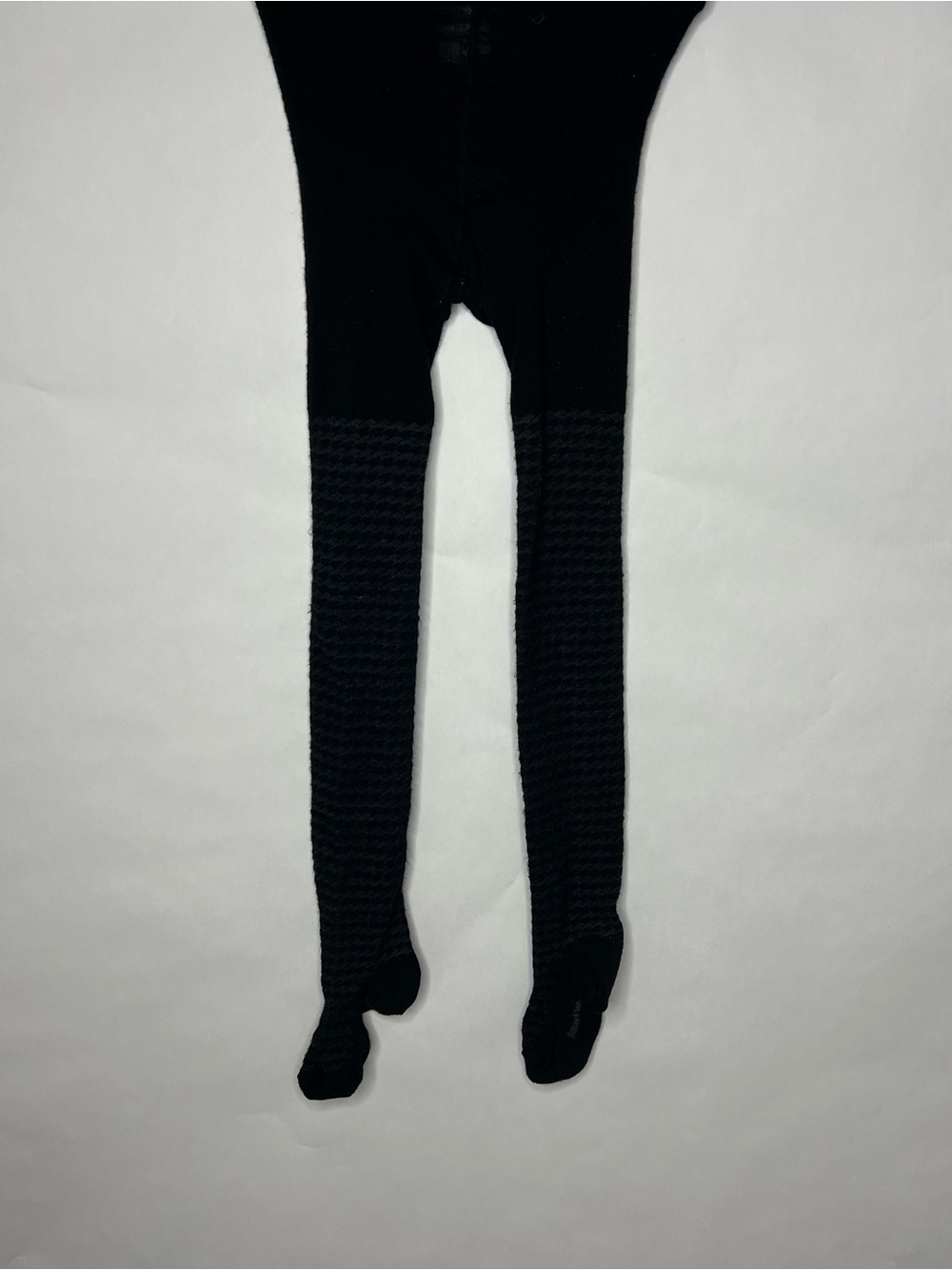 Smartwool Tights Womens Medium Black Houndstooth Base Layer